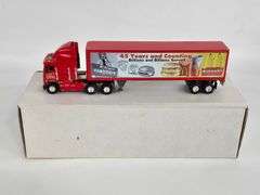 1/58 Scale Die-Cast McDonald's 45th Anniversary Cabover Semi Truck & Trailer