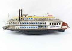 (AU) Large Hand-Crafted Creole Queen River Boat Model