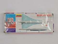 1/230 Scale Lindberg Russian SST Jetliner Airplane Model Kit