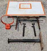 (AK) Steel Full Size Professional Wall Mount Basket Ball Hoop And Back Board