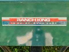 (AA) Ranch King 10 Cubic Foot Dumo Cart