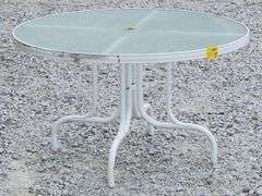 (AB) 48" Tempered Glass Patio Table