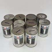 Mobil Motor Oil Can Banks & Radios