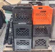 (AA) Pallet of Dairy Crates & Storage Totes