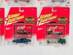 (6) Johnny Lightning Topper Series Die-Cast Cars In Blister Packages