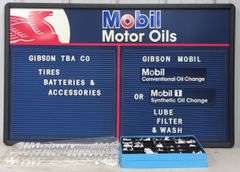 Mobil Motor Oils Letter Board