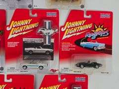 (10) Johnny Lightning Die-Cast Cars In Blister Packages