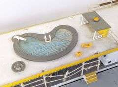 (AU) Large Hand-Crafted Creole Queen River Boat Model