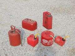 (G) Gas Cans, Propane Tank, 12 Gallon Drums, And More