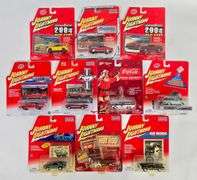 (10) Johnny Lightning Die-Cast Cars In Blister Packages