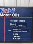 Mobil Motor Oils Letter Board