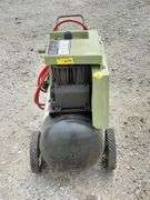 (G) Sears Electric Horizontal 2-Cylinder Air Compressor With Air Hose