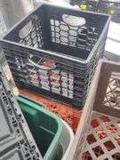 (AA) Pallet of Dairy Crates & Storage Totes