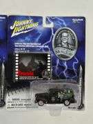(3) Johnny Lightning Dracula & Frankenstein Die-Cast Cars In Blister Packages