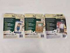(3) Johnny Lightning "Clue" Die-Cast Cars In Blister Packages
