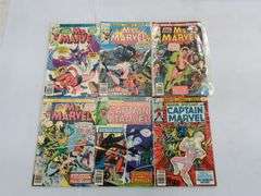 (D) Marvel Captain Marvel And Ms. Marvel Comic Books