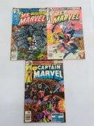 (D) Marvel Captain Marvel And Ms. Marvel Comic Books