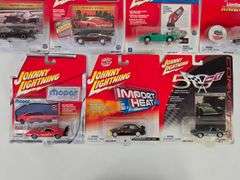 (10) Johnny Lightning Die-Cast Cars In Blister Packages