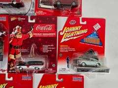 (10) Johnny Lightning Die-Cast Cars In Blister Packages