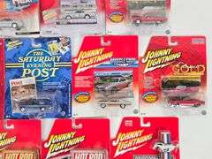 (10) Johnny Lightning Die-Cast Cars In Blister Packages