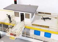(AU) Large Hand-Crafted Creole Queen River Boat Model