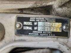 (G) Johnson 10 Sea Horse Out Board Boat Motor, (3) Trolling Motors And More