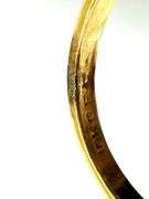 10K GF Oval Dinosaur Bone Stone Ring, Size 7