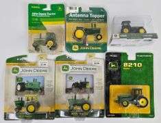 (6) 1/64 Scale Ertl John Deere Tractors In Blister Packages