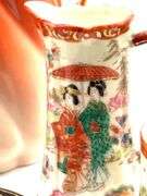 Signed AL Limoges France Hot Chocolate Pitcher, Fine Porcelain Pitcher And More