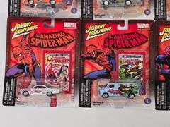 (8) Johnny Lightning Spider-Man Die-Cast Cars In Blister Packages