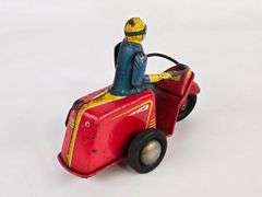 Vintage Nylint Toys Tin Windup 3-Wheel Servicycle / Scooter
