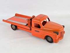 Vintage Structo Flatbed Equipment Hauler Truck w/ Ramp