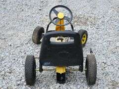 (J) Kids Pedal Cart And In Ground Excavator