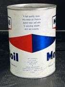 Mid 20th Century Mobil Mobiloil 1 Qt Cans Of Oil.