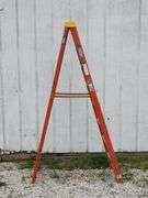 (K) Werner Fiber Glass And Aluminum 8' Folding Ladder