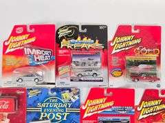 (10) Johnny Lightning Die-Cast Cars In Blister Packages