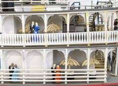 (AU) Large Hand-Crafted Creole Queen River Boat Model