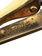 (2) Vtg Toshiba Turbine Blade Silver GF Tie Clips