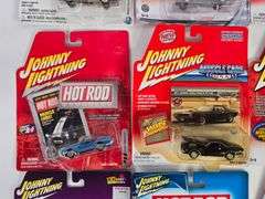 (9) Johnny Lightning Die-Cast Cars In Blister Packages
