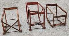 (Z) (3) Drum Dolly/ Stands