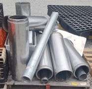 (G) Pallet of Stainless Chimney Ducts, Vent Pipes, Hoods, & More