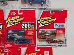 (10) Johnny Lightning Die-Cast Cars In Blister Packages