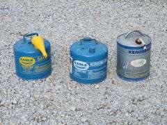 (G) Gas Cans, Propane Tank, 12 Gallon Drums, And More
