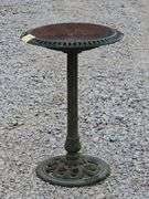 (G) Green Cast Iron Birdbath