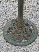 (G) Green Cast Iron Birdbath
