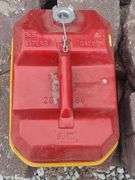 (G) Pallet of Concrete Pavers, Metal 2 Gallon Gas Can, & Triangle Safety Reflector Kit