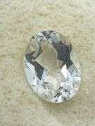 Clear Topaz Oval Cut Stone, 8.13mm x 6.06mm