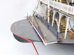 (AU) Large Hand-Crafted Creole Queen River Boat Model