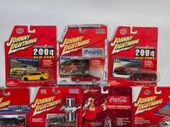 (10) Johnny Lightning Die-Cast Cars In Blister Packages
