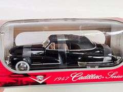 1/18 Scale Die-Cast 1947 Cadillac Series 62 Replica